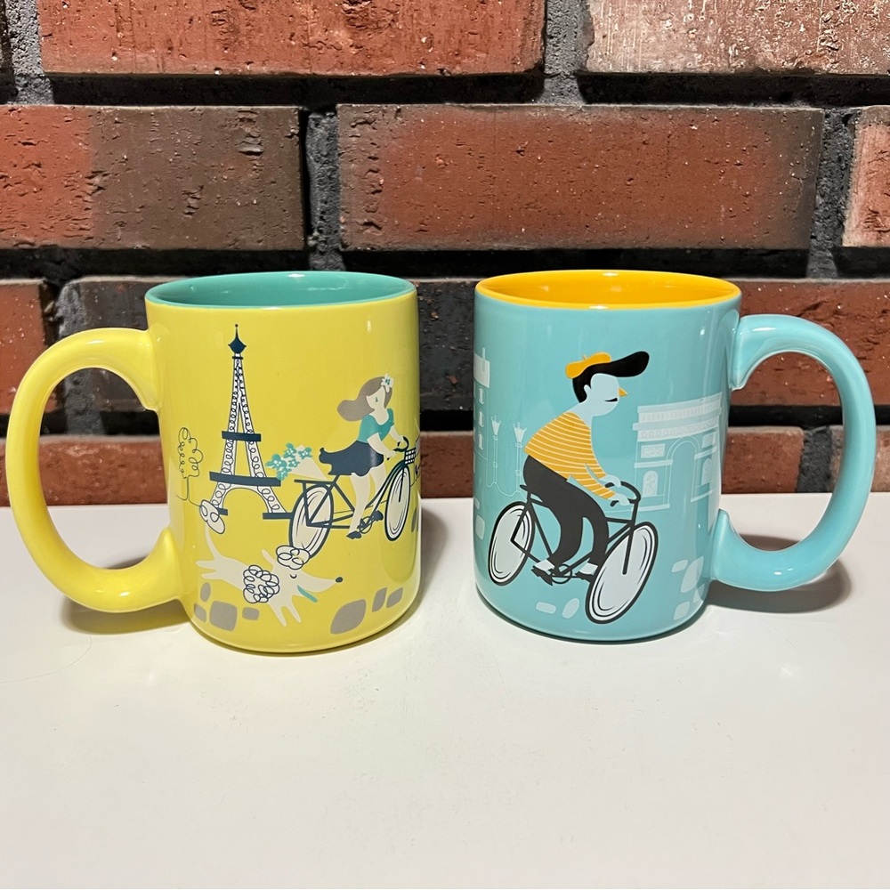 Kitsch n Glam Parisian Paris Mug Set 16oz